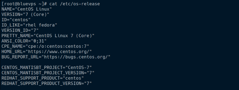 Версия CentOS