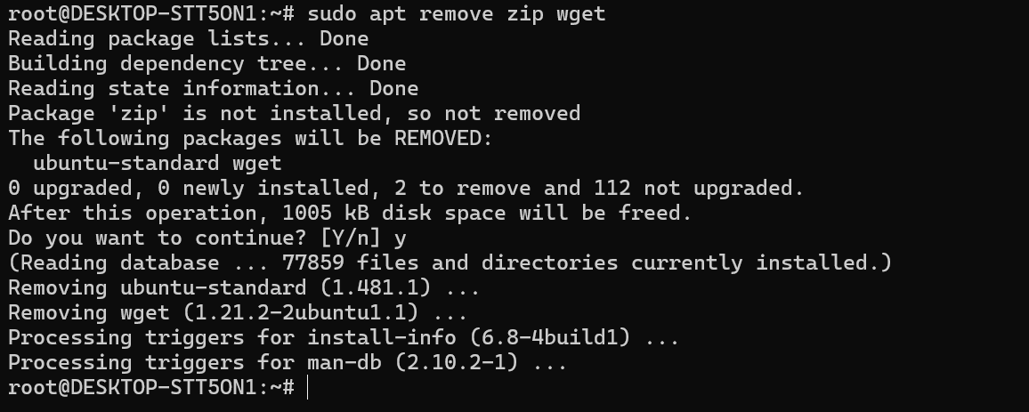 Удаление пакетов в Ubuntu