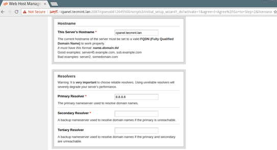 Як встановити cpanel-whm на centos 8