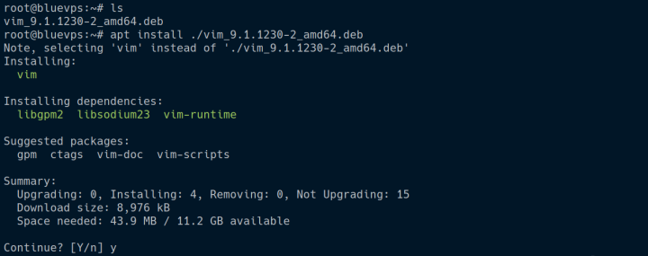 deb package installing